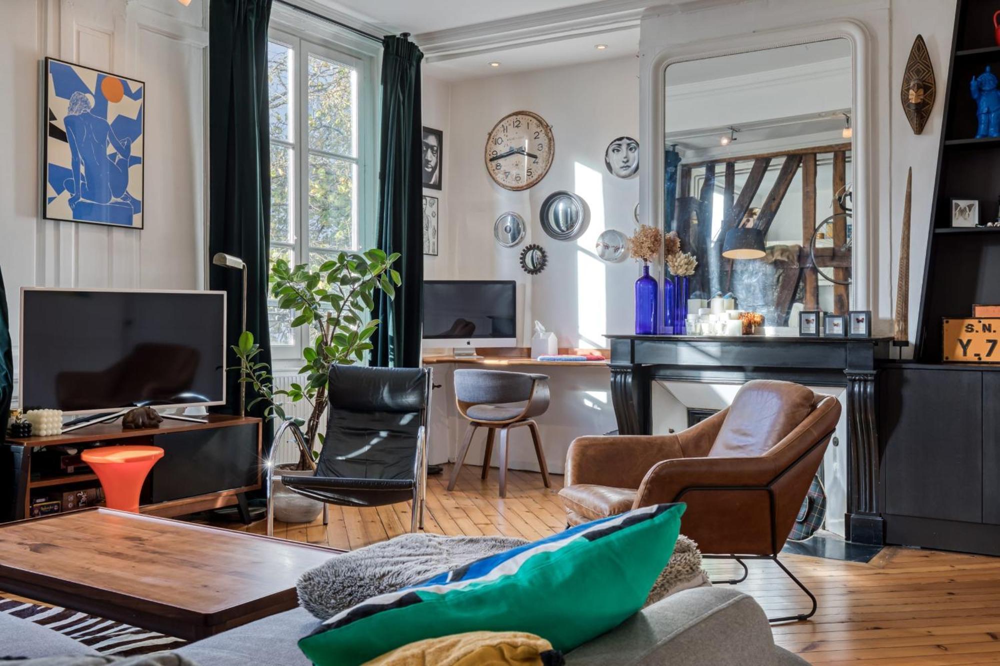 Gerard, Appartement Central Avec Parking Prive รูออง ภายนอก รูปภาพ